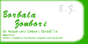 borbala zombori business card